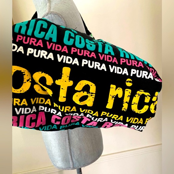 COSTA RICA🌴“Pura Vida”🌴GROCERY TRAVEL BEACH SHOULDER TOTE  BAG 🌟NWOT🌟 - Picture 8 of 12